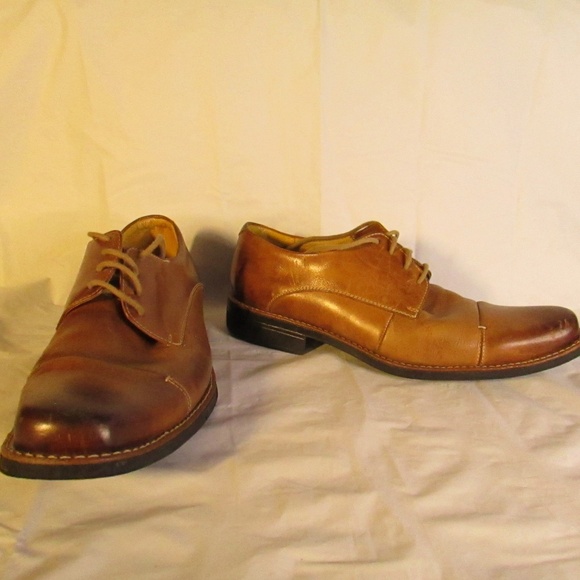 Sandro Moscoloni Tan Leather Oxfords main image 7